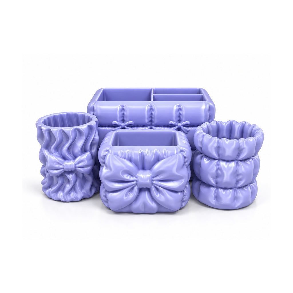4-Piece Printed Desk Organizer Combo