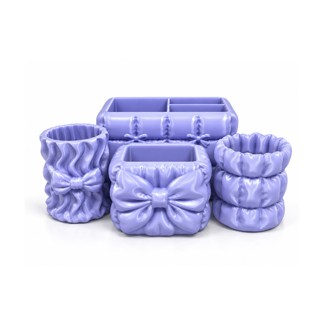 4-Piece Printed Desk Organizer Combo