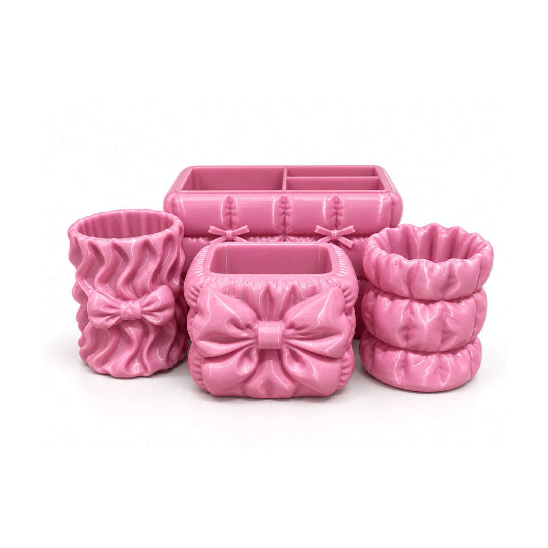 4-Piece Printed Desk Organizer Combo