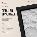 Moon Surface 3D Wall Frame