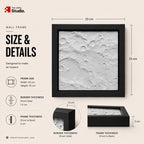 Moon Surface 3D Wall Frame