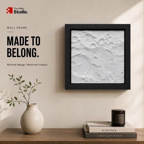 Moon Surface 3D Wall Frame